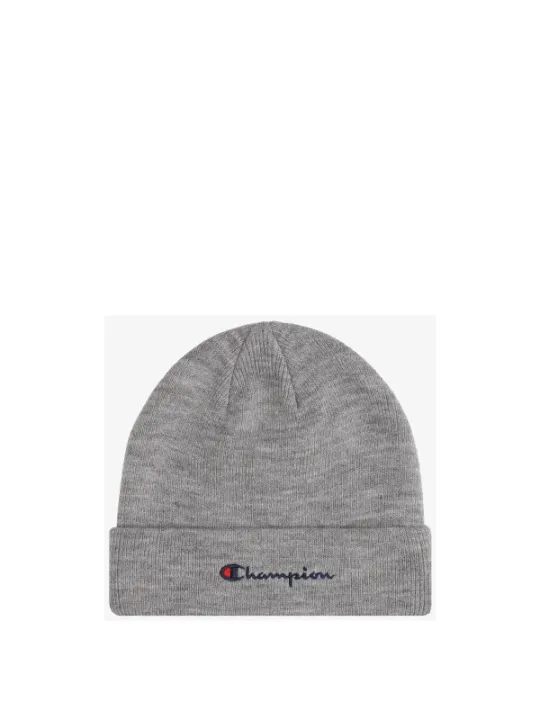 Graue Champion Strickmütze mit Logo