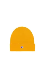 Gelbe Champion Strickmütze mit Logo