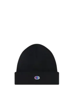 Schwarze Champion Beanie mit Logo