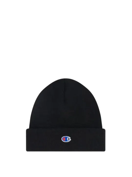 Schwarze Champion Beanie mit Logo
