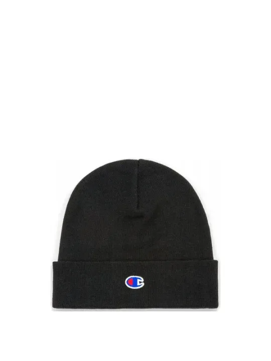Schwarze Champion Strickmütze mit Logo