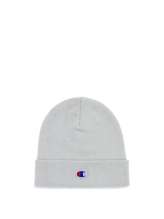 Graue Champion Strickmütze mit Logo
