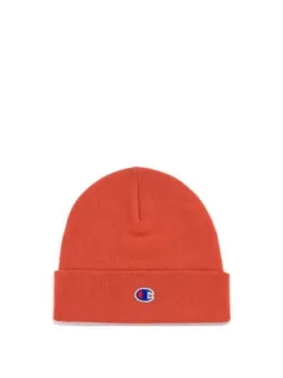 Rote Champion Strickmütze mit Logo