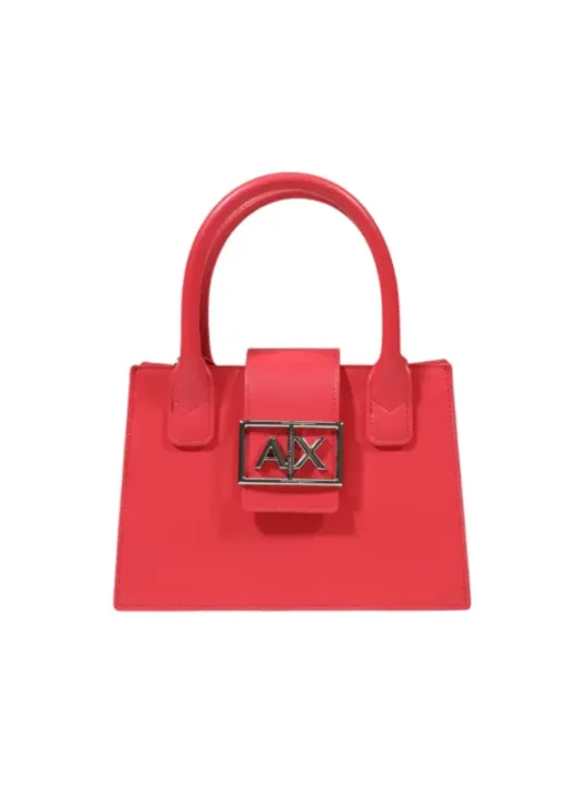 Korallenfarbene Armani Exchange Handtasche