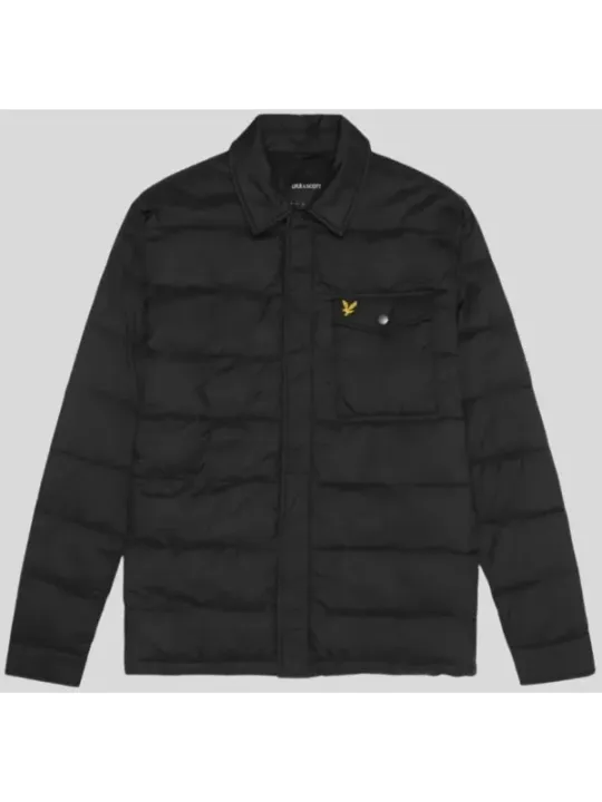 Schwarze gesteppte Lyle & Scott Jacke