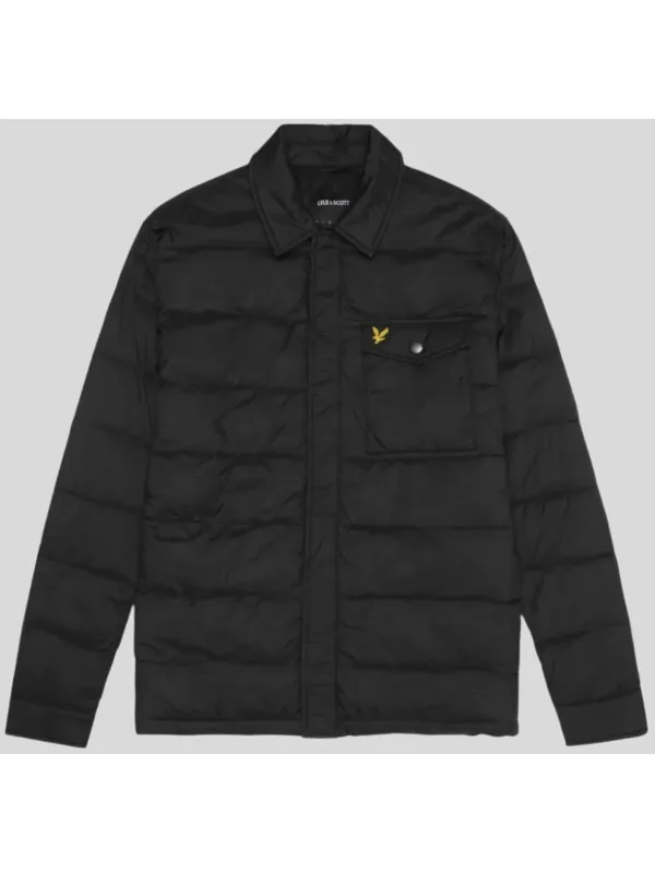 Schwarze gesteppte Lyle & Scott Jacke
