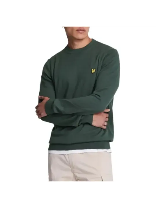 Grüner Lyle & Scott Fleece-Pullover