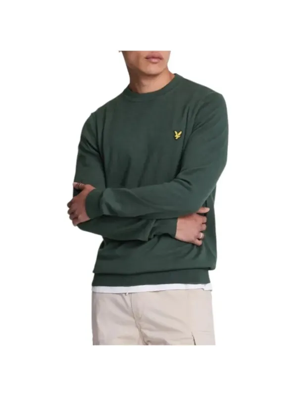 Grüner Lyle & Scott Fleece-Pullover