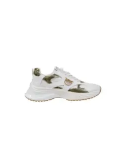 Weiße Pinko Sneaker mit Goldakzenten