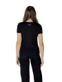 Schwarzes Ea7 T-Shirt mit Rücklogo