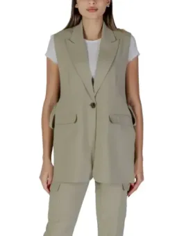 Tan Blazer-Weste, Damenmode