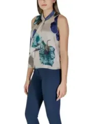 Bluse aus Seide mit Blumenmuster