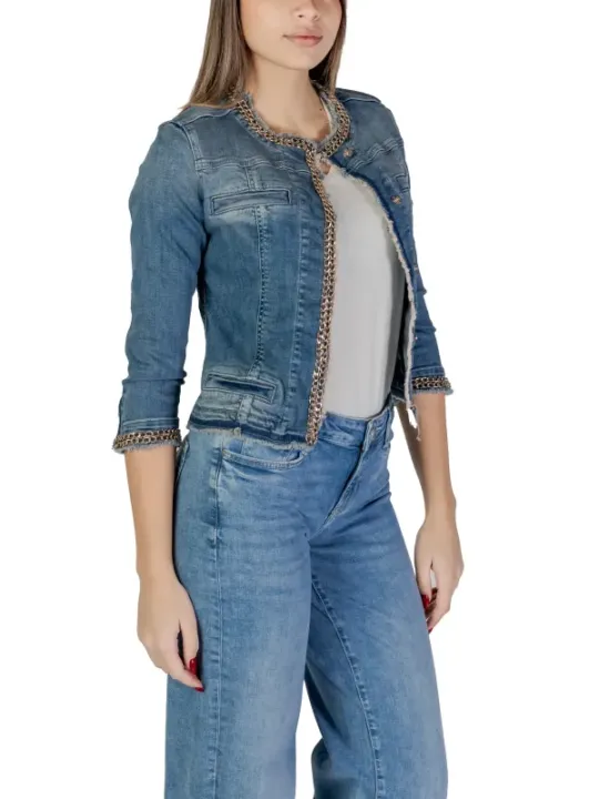Liu Jo blaue Jeansjacke mit Details