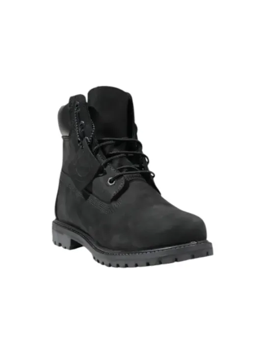 Schwarzer Timberland High-Top-Stiefel