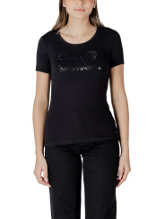 Schwarzes Armani-Logo-T-Shirt