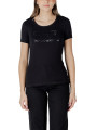Schwarzes Armani-Logo-T-Shirt