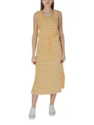 Gelb-weiß gestreiftes Sommerkleid B.young