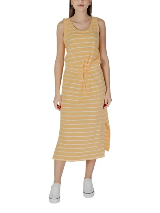 Gelb-weiß gestreiftes Sommerkleid B.young