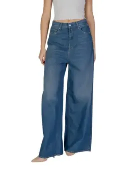 Leichte, hochtaillierte Replay Weithosen Jeans