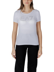 EA7 Baumwoll-T-Shirt kurzärmelig klassisch