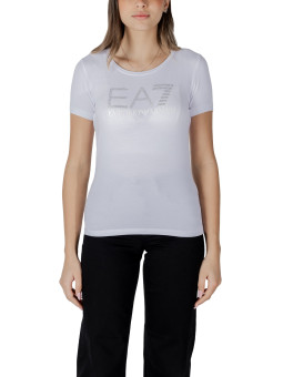 EA7 Baumwoll-T-Shirt kurzärmelig klassisch