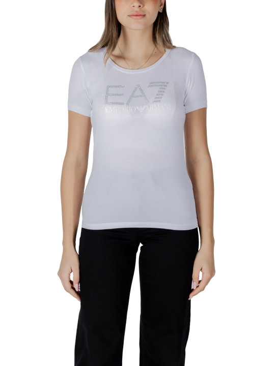 EA7 Baumwoll-T-Shirt kurzärmelig klassisch