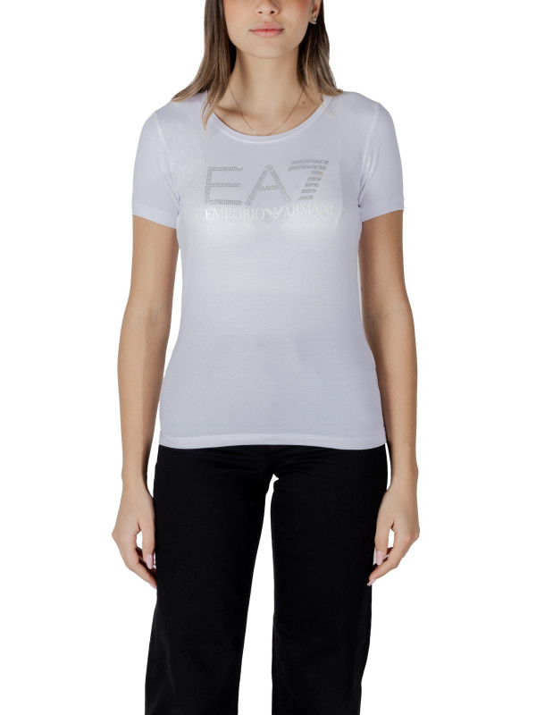 EA7 Baumwoll-T-Shirt kurzärmelig klassisch