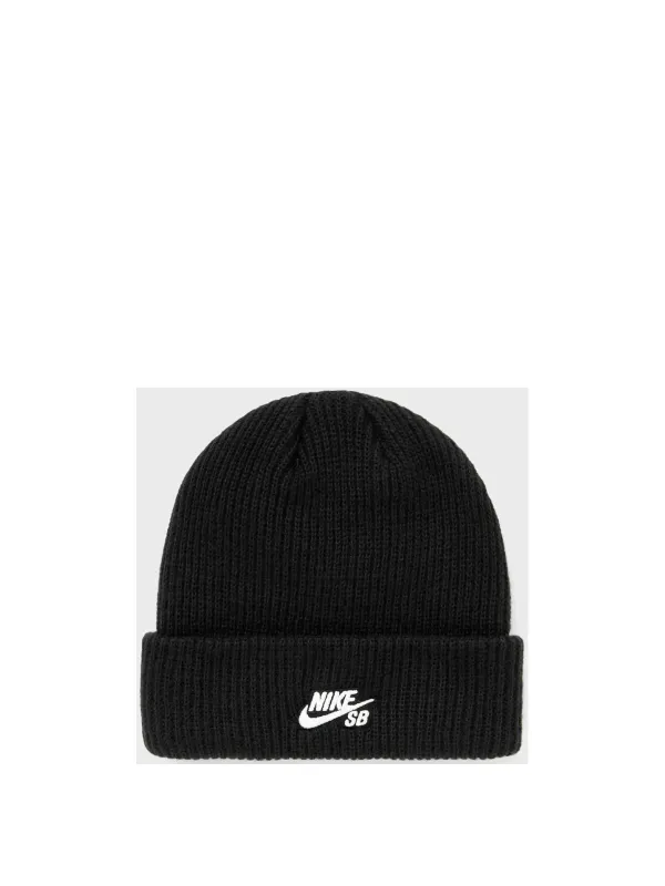 Graue Nike SB Strickmütze gestickt