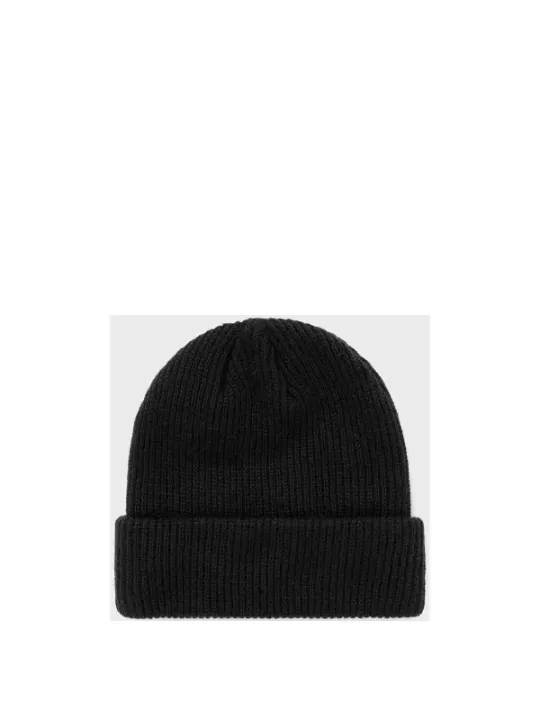 Schwarze Nike Wollmütze mit Falz