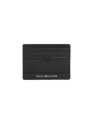 Schwarze Tommy Hilfiger Kartenhalter aus Leder