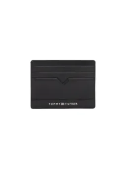 Schwarze Tommy Hilfiger Kartenhalter aus Leder