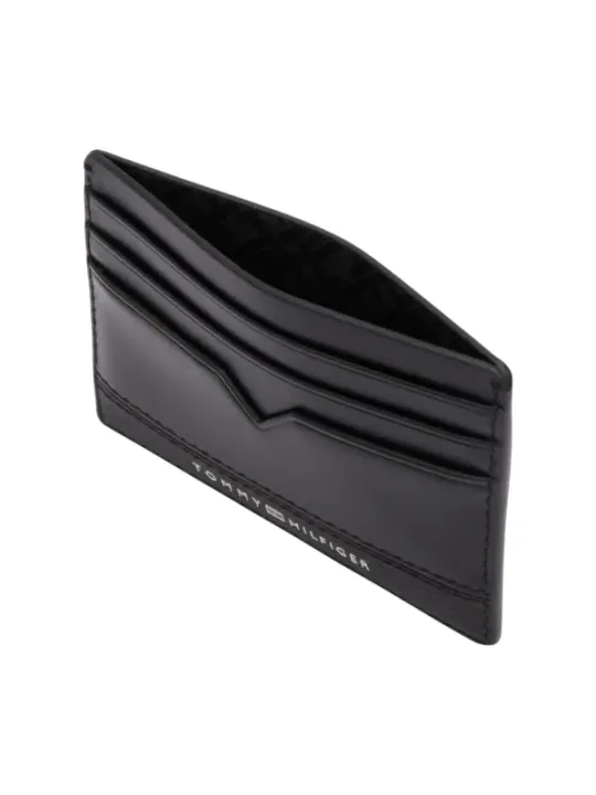 Schwarze Tommy Hilfiger Ledergeldbörse