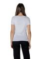 Weißes Ea7 Damen Baumwoll-T-Shirt
