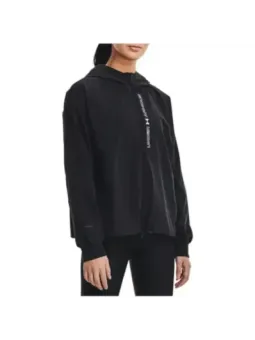 Schwarze Under Armour Windjacke mit Kapuze
