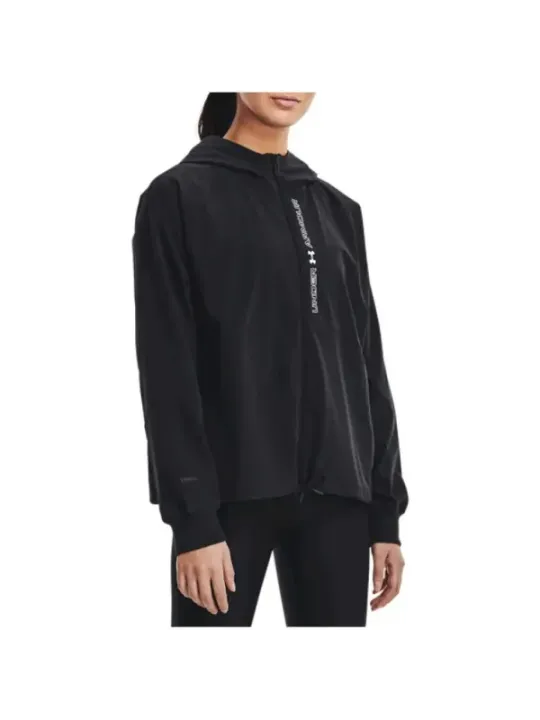 Schwarze Under Armour Windjacke mit Kapuze