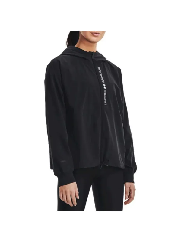 Schwarze Under Armour Windjacke mit Kapuze