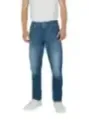 Niedrig geschnittene blaue Replay Jeans Herren
