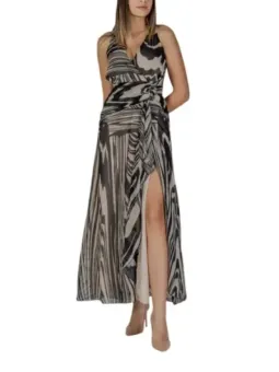 Abstraktes, langes, ärmelloses Rinascimento Kleid