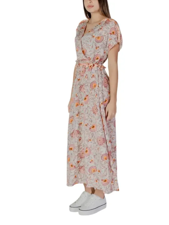 Blumenmuster langes Sommerkleid B.young