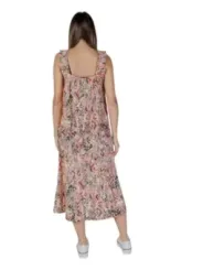 ärmelloses Sommerkleid mit Rüschen detail