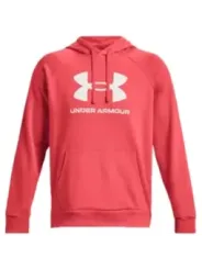 Coralfarbene Under Armour Fleece Kapuzenpullover