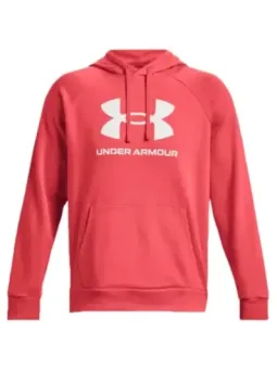 Coralfarbene Under Armour Fleece Kapuzenpullover