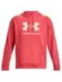 Coralfarbene Under Armour Fleece Kapuzenpullover