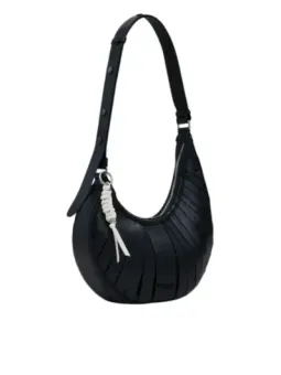 Schwarze Desigual Leder Handtasche