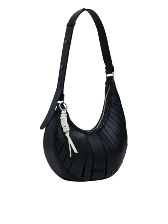 Schwarze Desigual Leder Handtasche