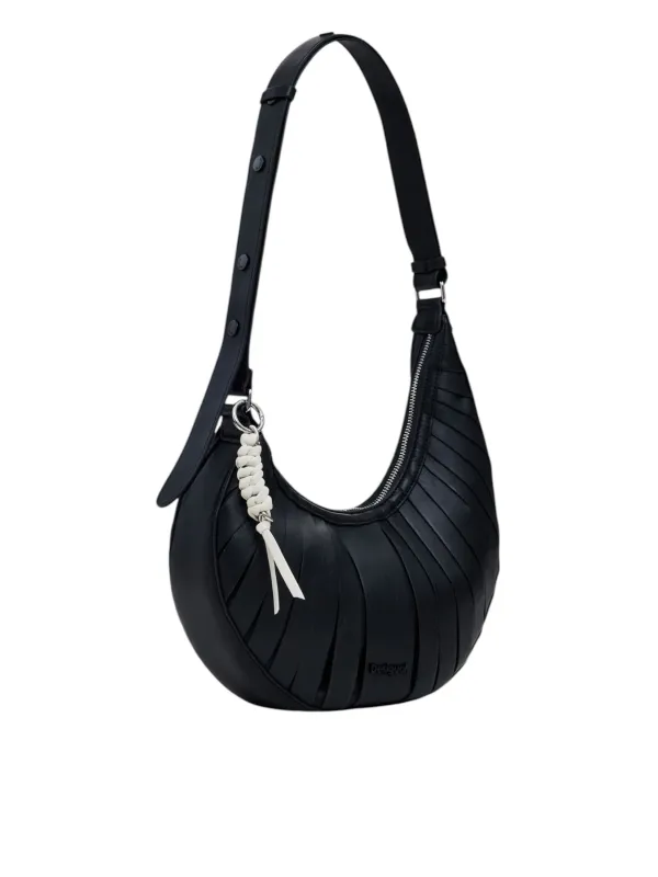 Schwarze Desigual Leder Handtasche