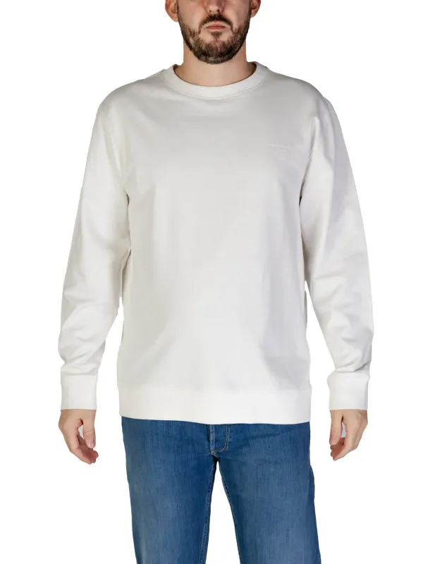 cremefarbenes Langarm-Crewneck-Shirt Hamaki-ho