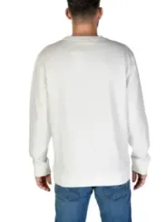 Weißes Langarm-T-Shirt lässiger Schnitt