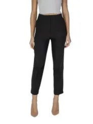 Dunkle, schmale Damen Stoffhose