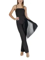 Schwarzer Rinascimento Jumper mit Mesh-Einsatz